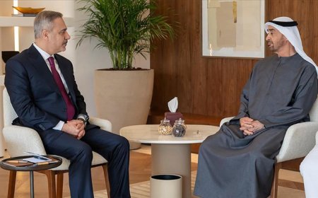 Bakan Fidan, BAE Devlet Başkanı Al Nahyan ile bir araya geldi