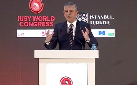 Özgür Özel'den Sosyalist Enternasyonal'de Uşak Operasyonuna Sert Tepki