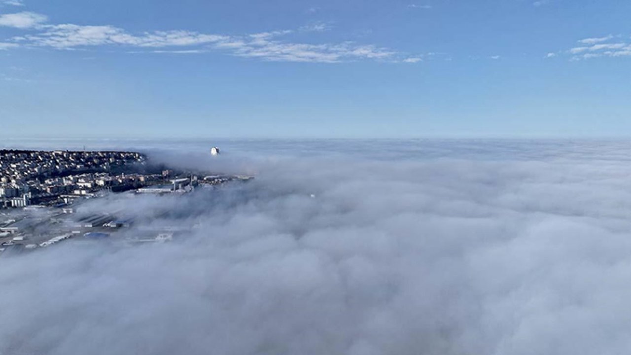 Karadeniz’de Göz Alabildiğine Uzanan Sis Denizi Görsel Şölen Yarattı