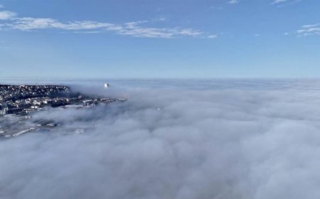 Karadeniz’de Göz Alabildiğine Uzanan Sis Denizi Görsel Şölen Yarattı
